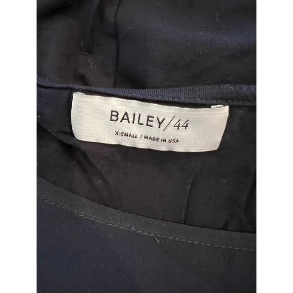 Bailey 44 Silk Color Block Long Sleeve Top Navy Maroon XS - Picture 5 of 6